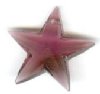 1 18mm Machine Cut Crystal Amethyst Star Pendant